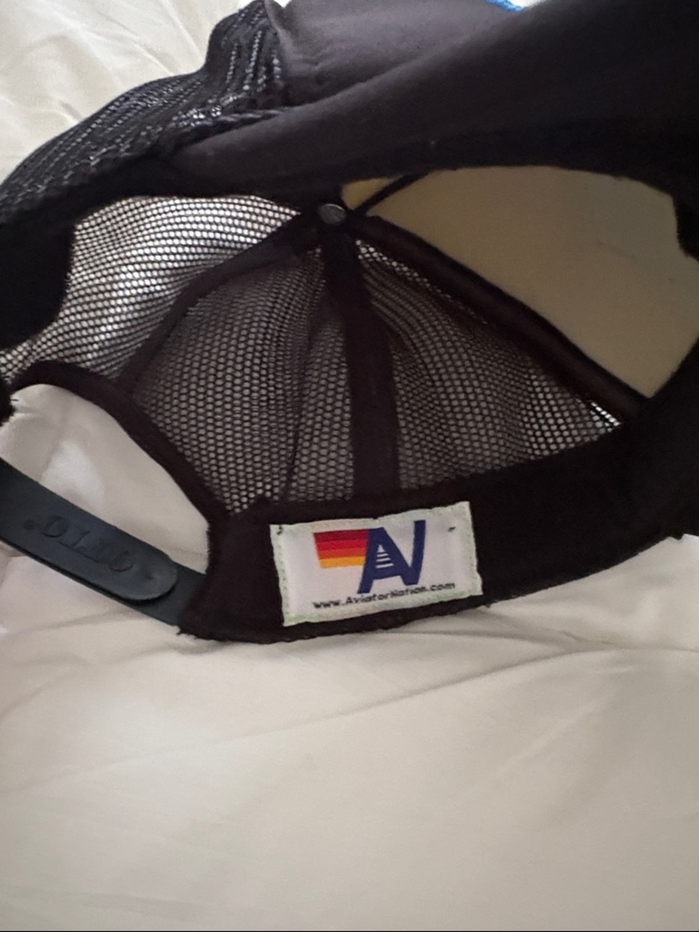 Aviator Nation Black Trucker Hat with Sunset Patch - Picture 3 of 3